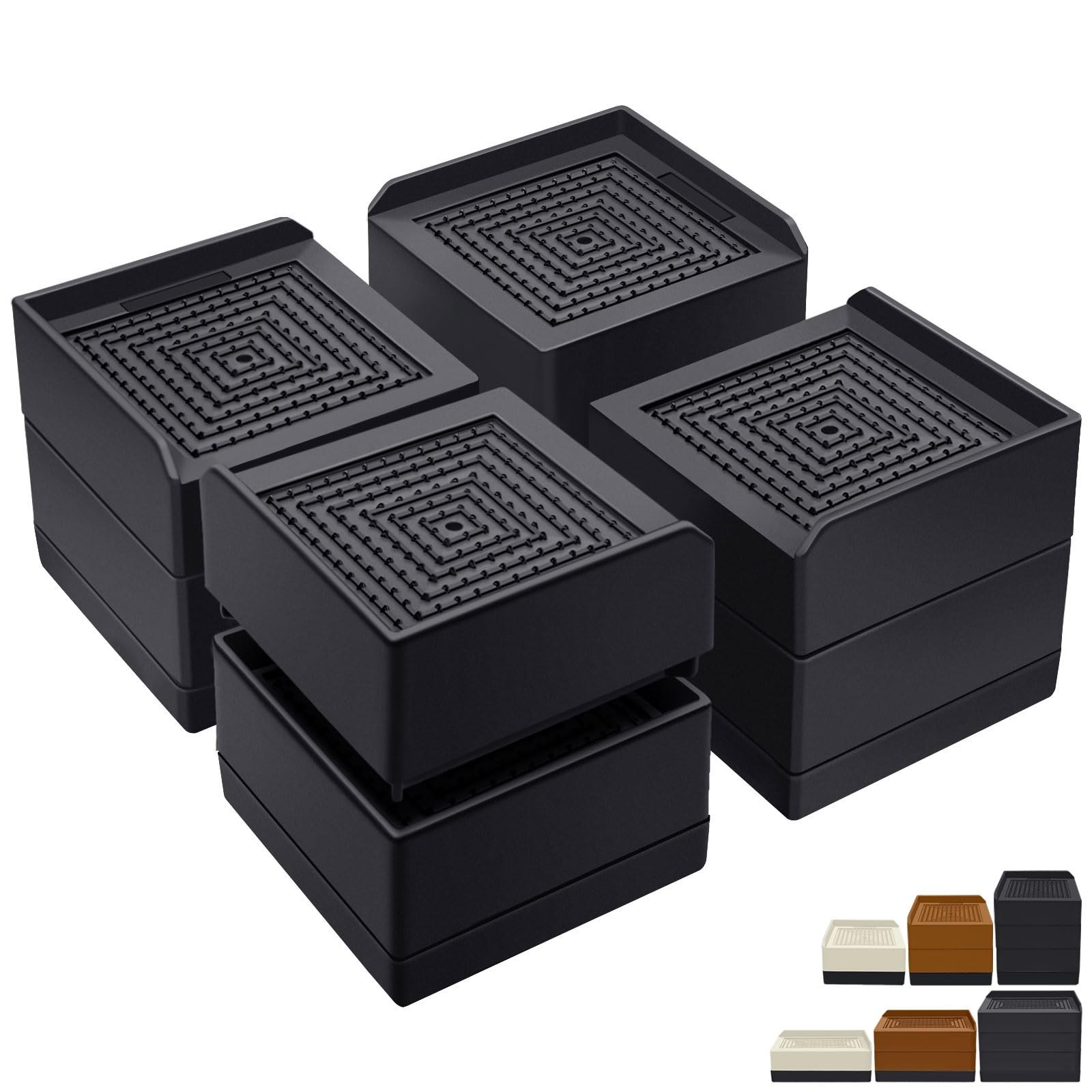 Bed Risers 3 inch Heavy Duty,Furniture Risers for Desk Table Sofa Couch Lifts...