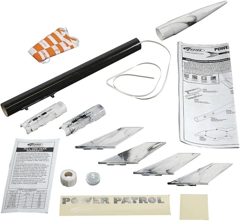 Estes Flying Model Rocket Kit Boxed Power Patrol EST 2481