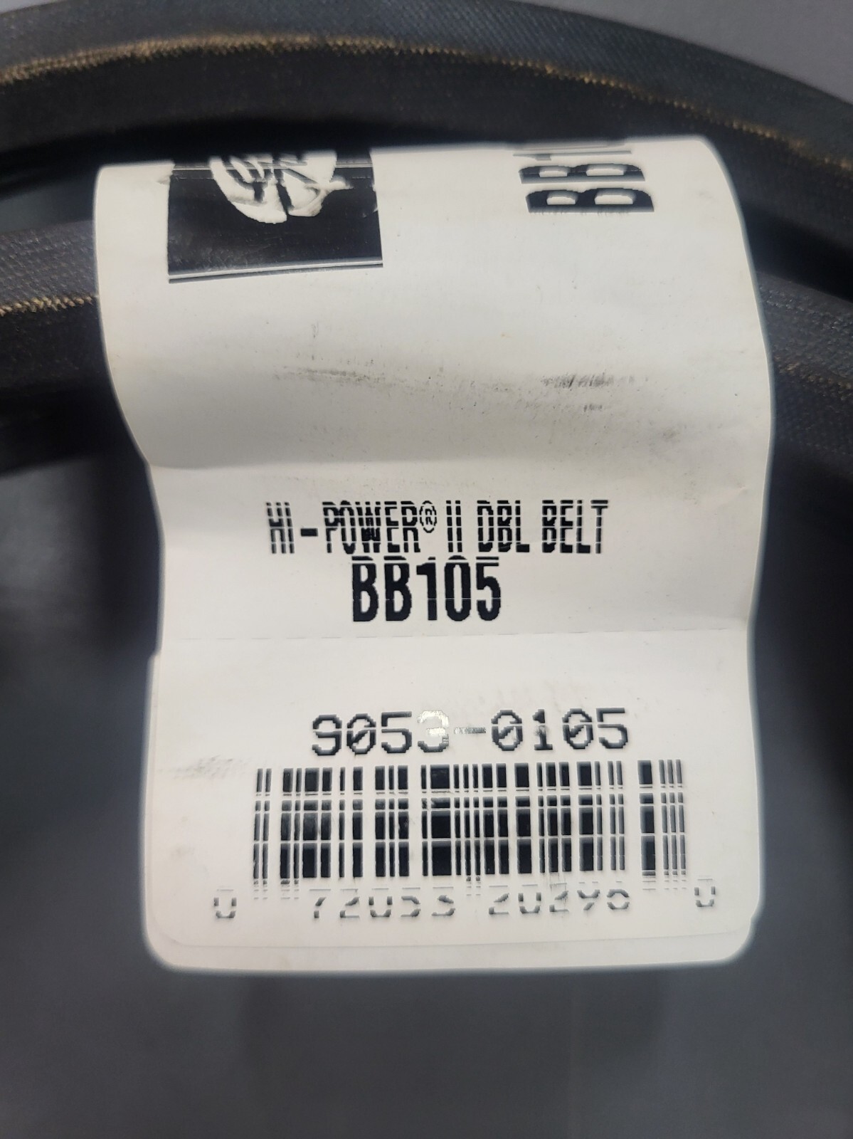 GATES BB105 DOUBLE-V V-BELT, 0879D