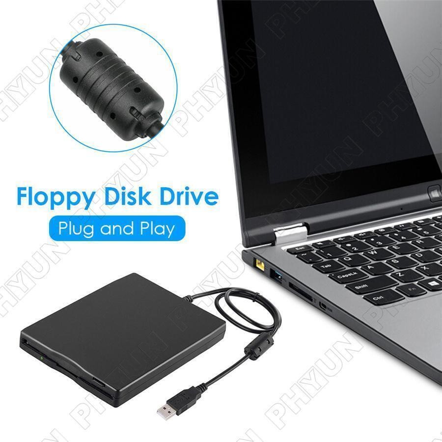 3.5" USB 2.0 Data External Floppy Disk Drive 1.44MB Laptop PC Win 7/8/10 For Mac