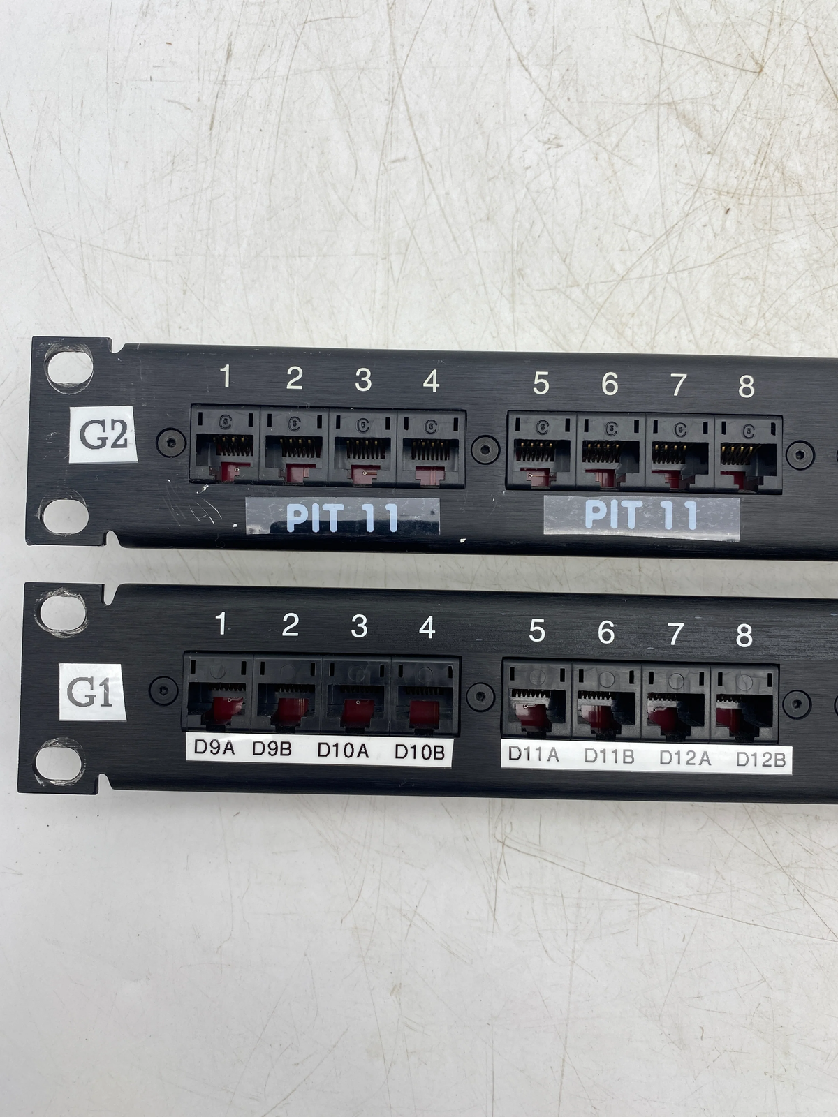 Hubbell MCC5803110A19E T568B 24-Port Patch Panel, Cat. 5 *Lot of (2)* (Used)