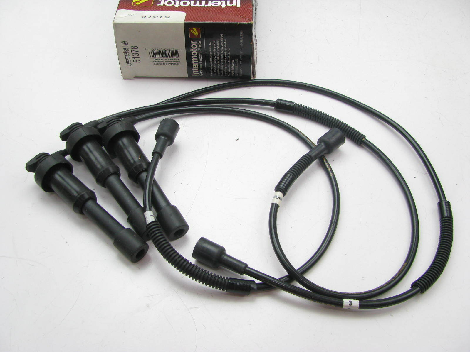 Intermotor 51378 Ignition Spark Plug Wire Set For 2003-2006 Hyundai 3.5L-V6