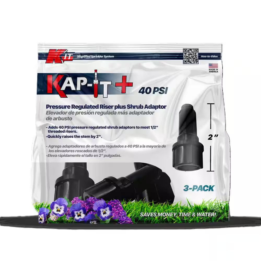 Kap-It 40 PSI 1/2 In. Threaded Fixed Spray Head Sprinkler Shrub Adapter Riser 2