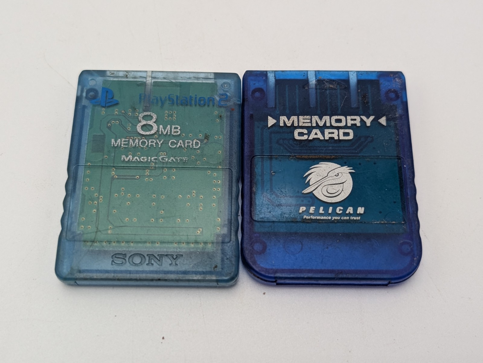 Sony PlayStation 2 OEM 8MB Memory Card Magic Gate PS2 - Clear Blue SCPH-10020