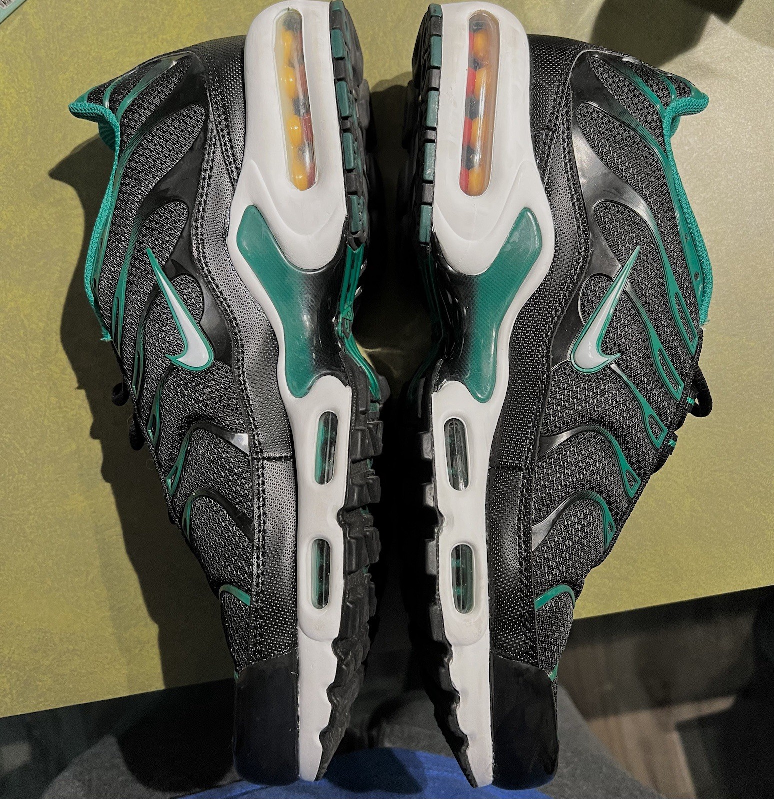Nike Air Max Plus Black Green Mens Multi Sizes Nike By You DM0032-009