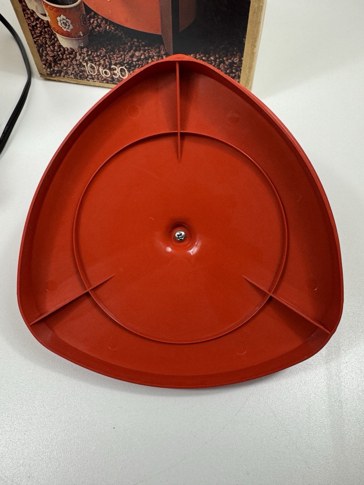 VTG 1972 Burnt Orange Retro REGAL Poly Automatic PERCOLATOR #7530 Triangle Shape