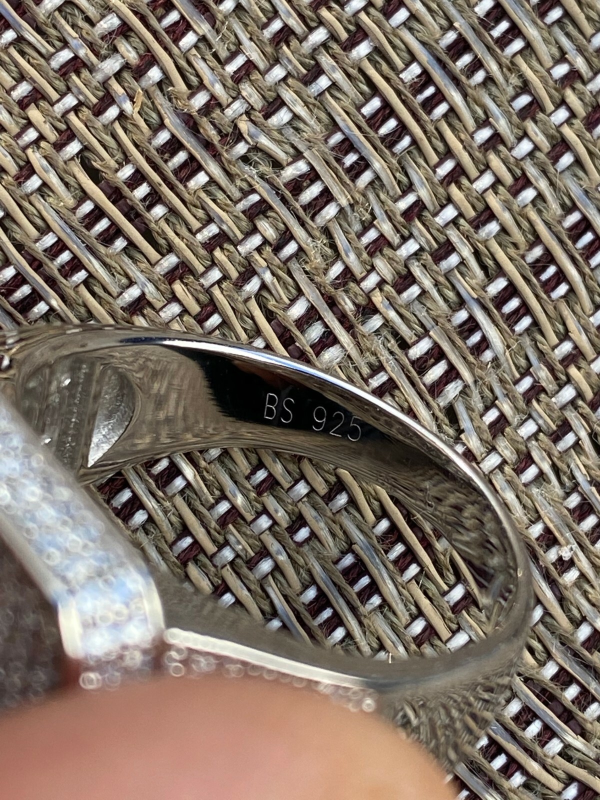 Large Real Solid 925 Sterling Silver Men's Baguette CZ Cross Ring Hip Hop Square