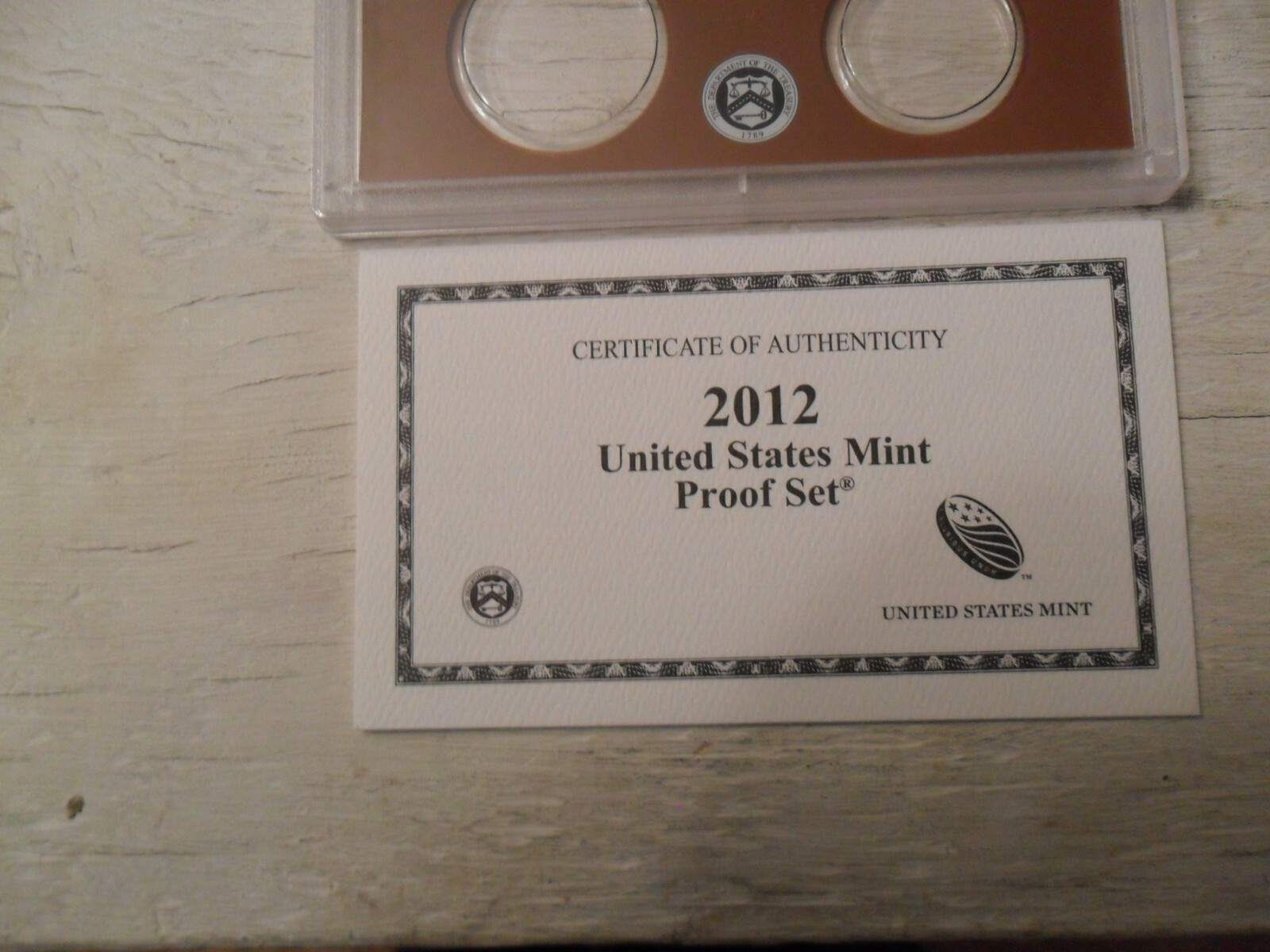 2012 Proof Set Box and Lenses ONLY *NO COINS*