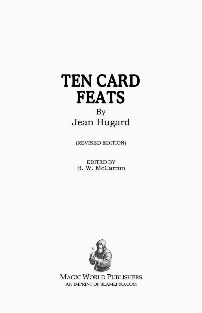 Ten Card Feats by Jean Hugard