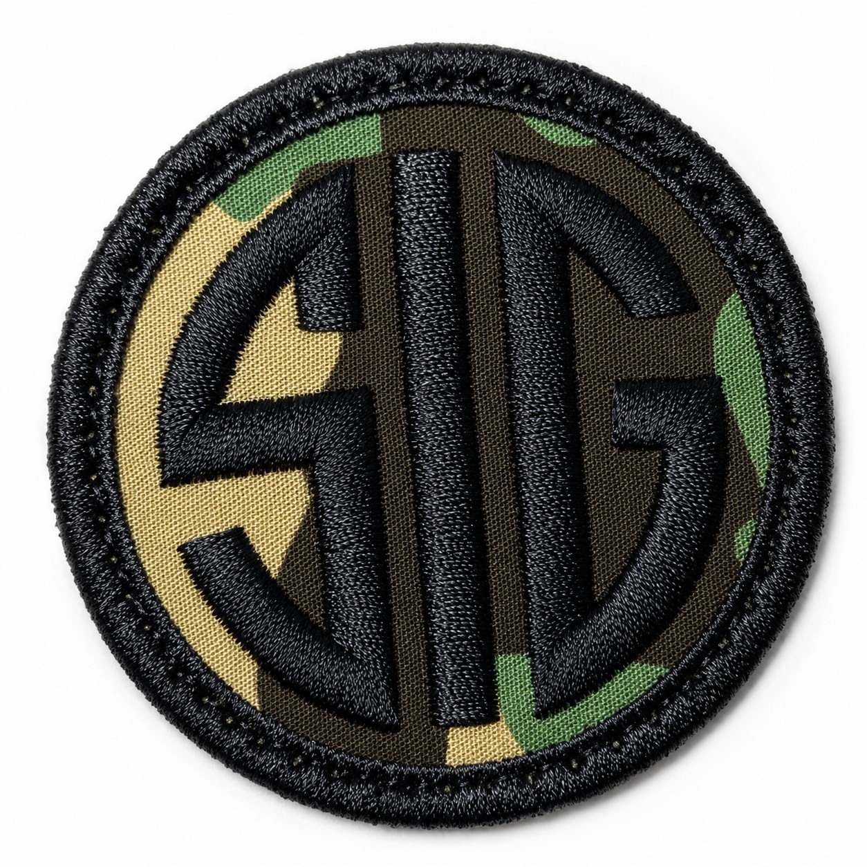 SIG Sauer Camouflage Firearms Hook and Loop Patch Military Vintage