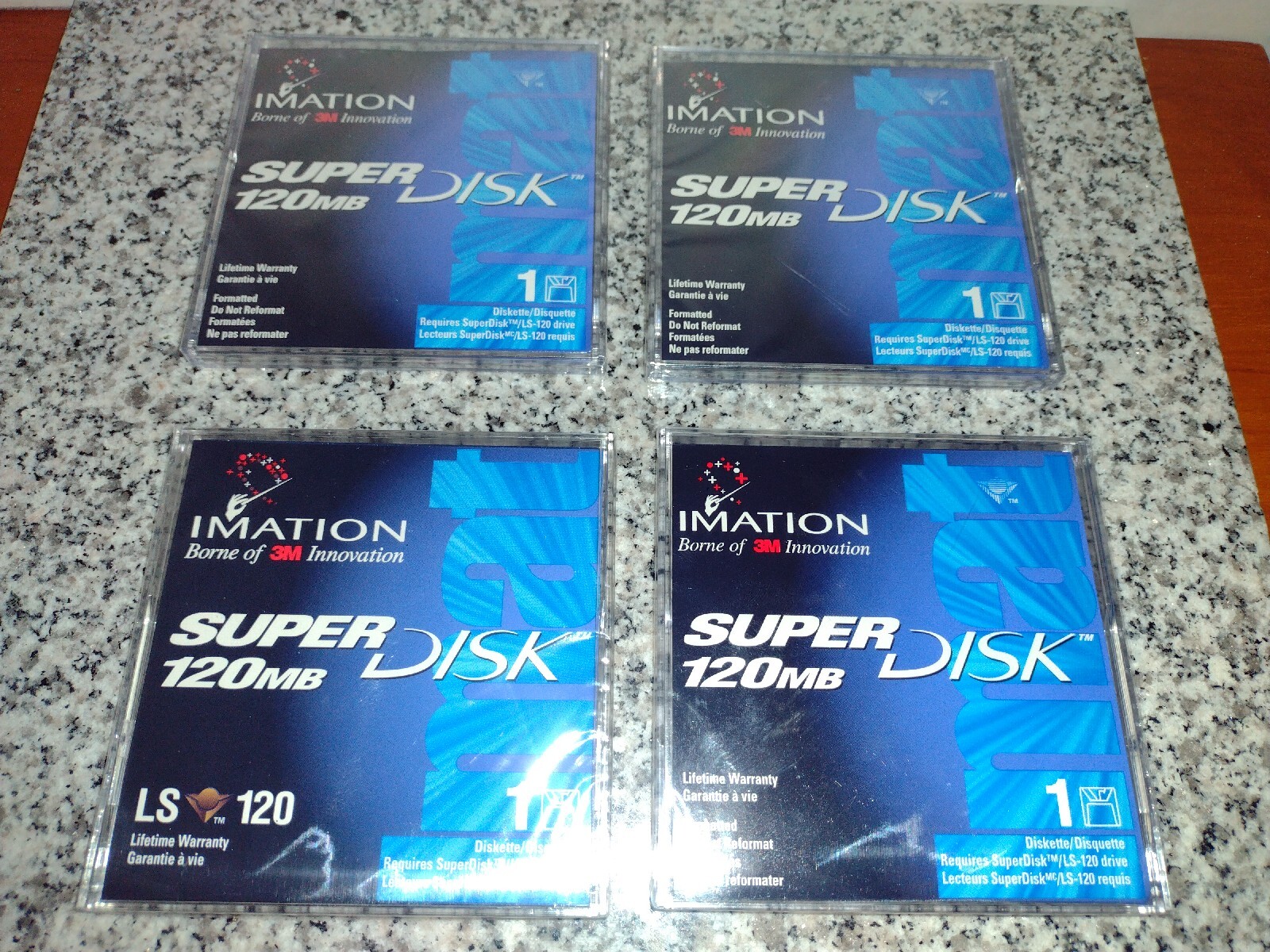 Imation Super Disk 120 MB (Secured Encryption Technology ) 4 Pk. LS-120.