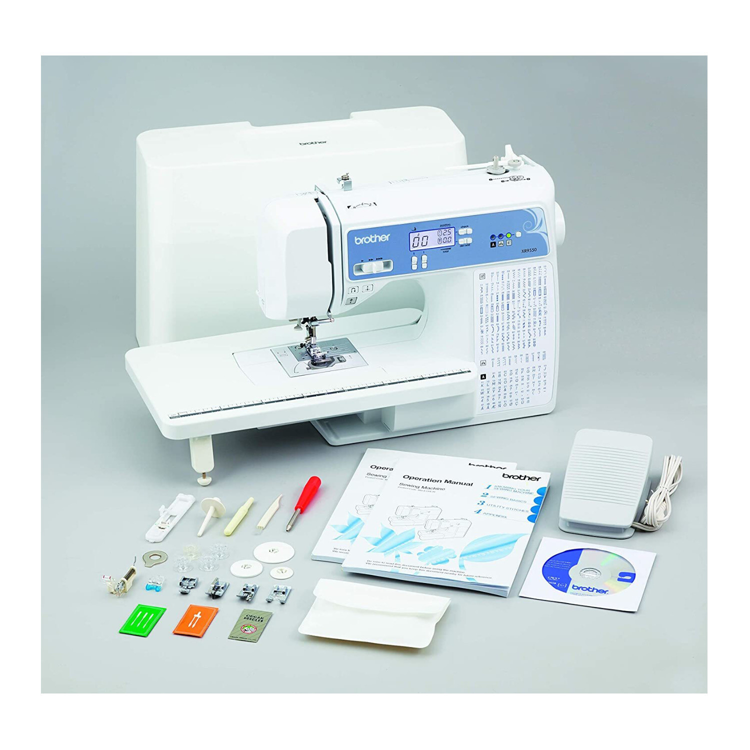 Brother XR9550 Computerized Sewing and Quilting Machine White