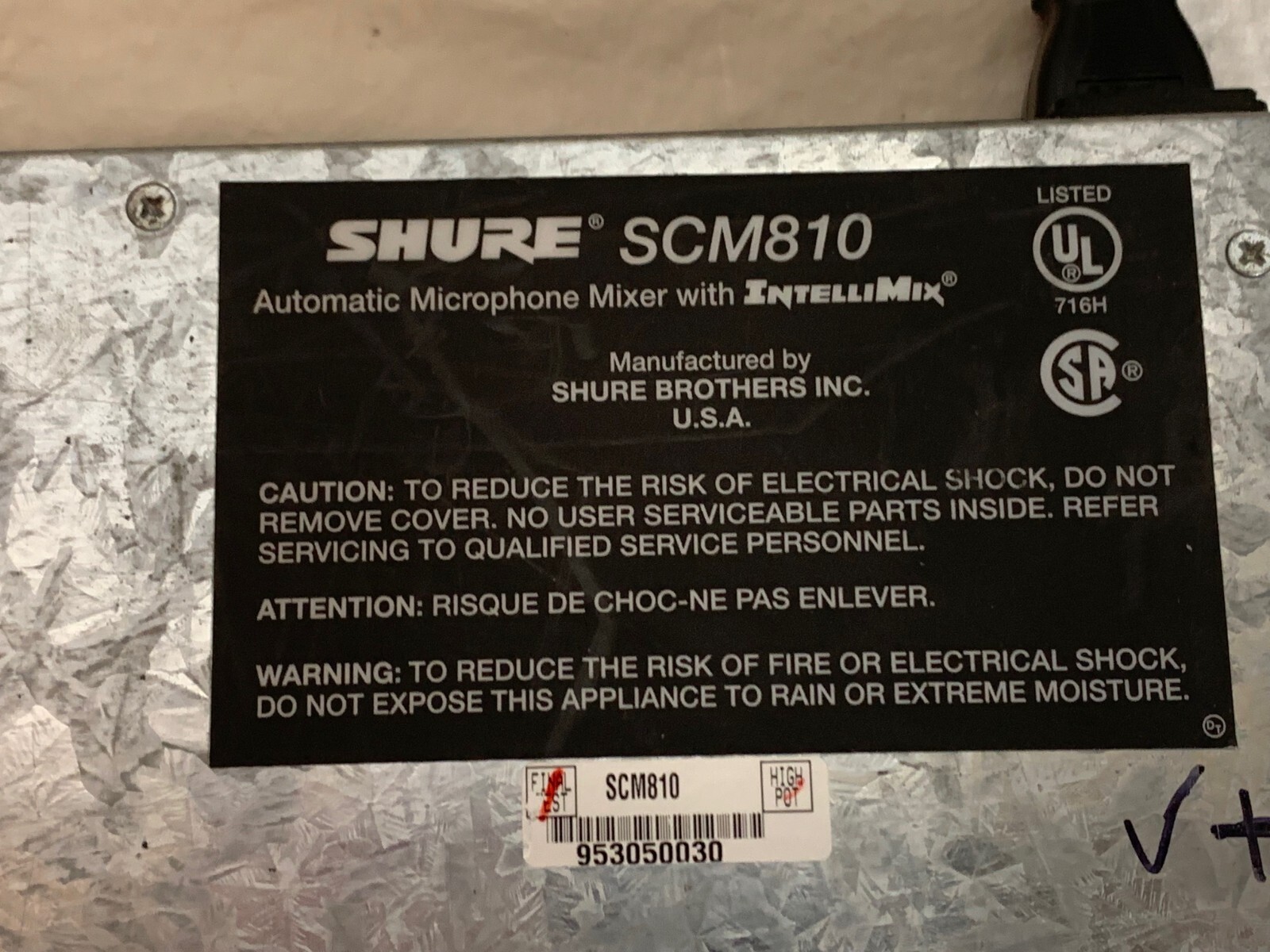 Shure SCM810 8 Channel Automatic Microphone Mixer with INTELLIMIX