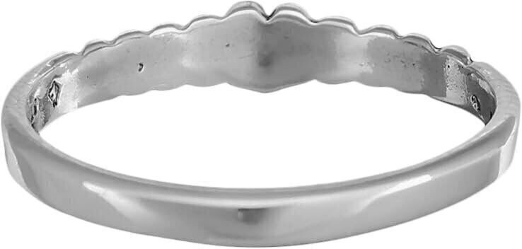 Diamond Cut Groovy Heart Ring