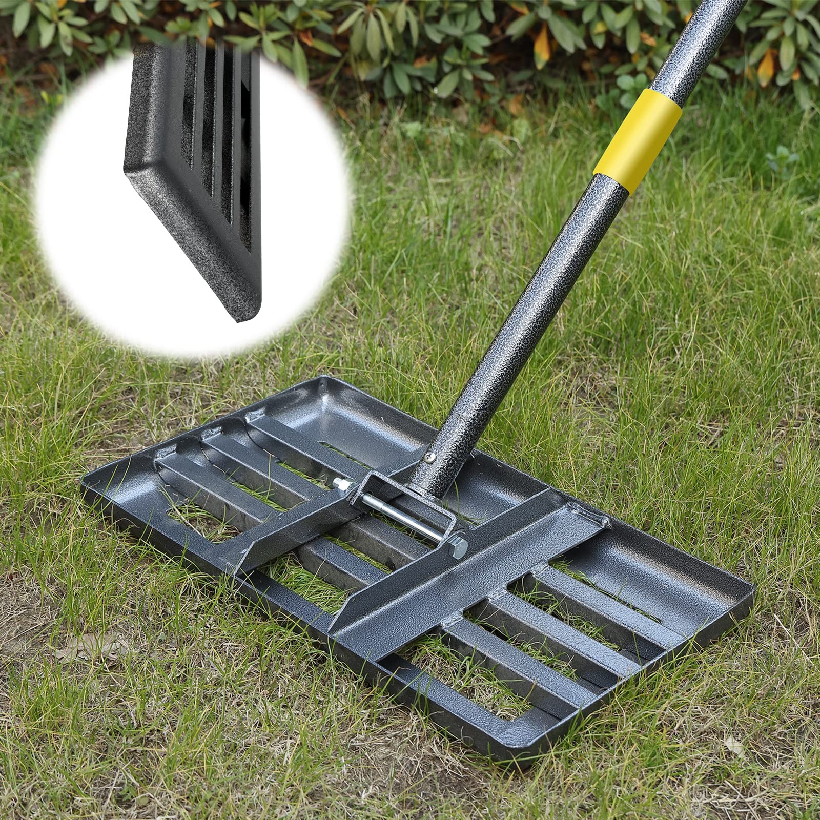 Lawn Leveling Rake with Smooth EdgeHeavy Duty 17"x10" Lawn Leveling Rake with...