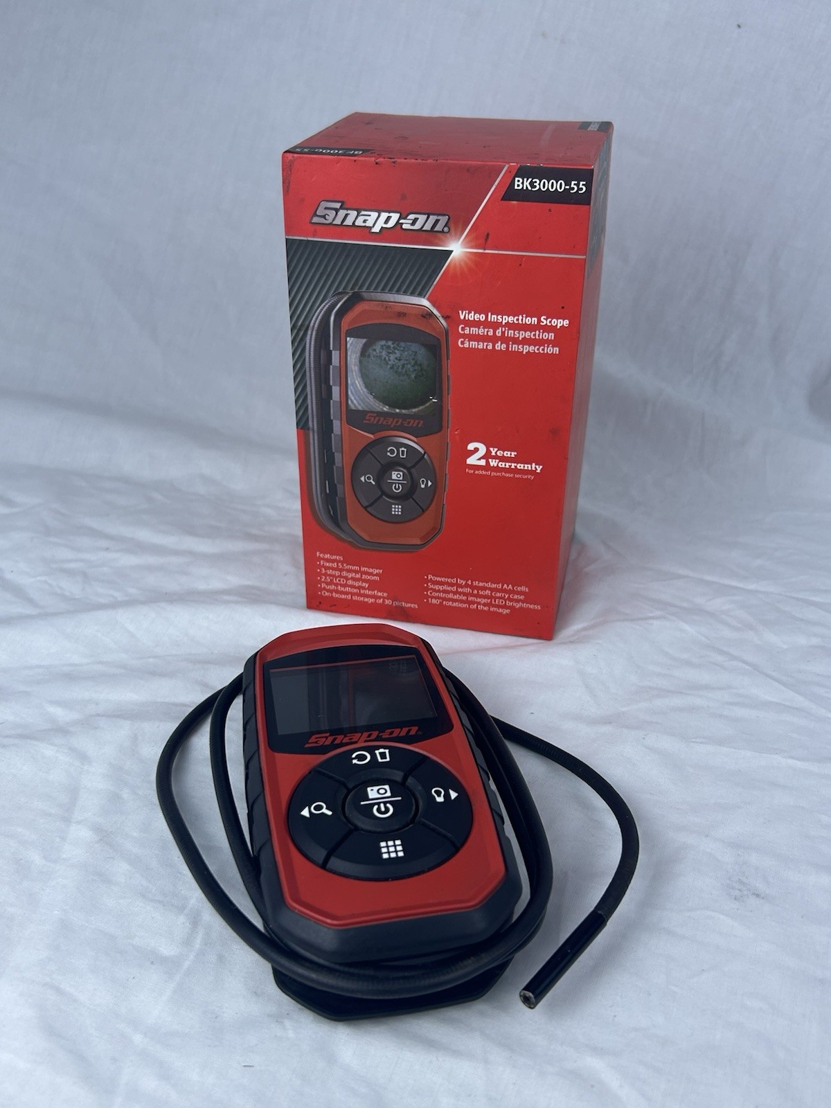 Snap On Tools BK3000-55A 5.5mm Borescope Inspection Camera