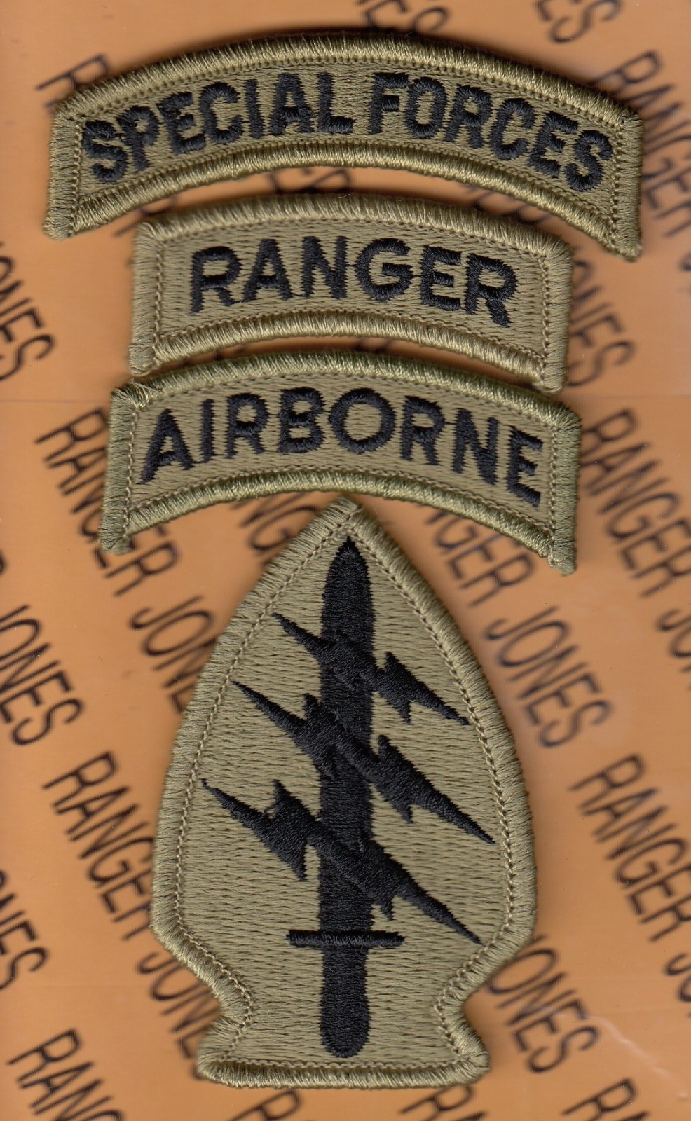USA Special Forces Group Airborne SFGA Ranger TOP OCP w HOOK ~5.5" patch m/e A