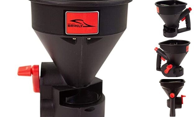 HHS3-5BH 5lb. All-Season Handheld Spreader with Easy-Fill Design for Seed,