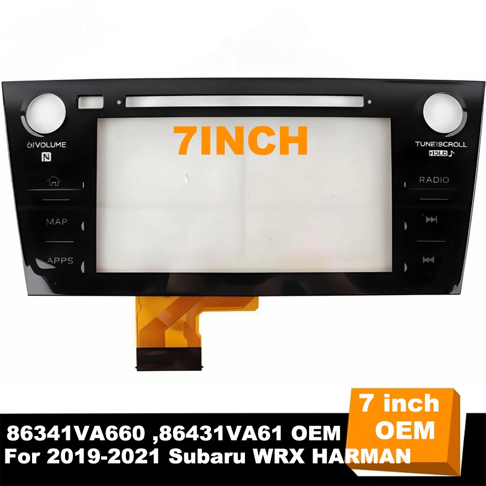 For Subaru WRX Radio Display Touch Screen Digitizer 2019 - 2021 Screen MAP 7"