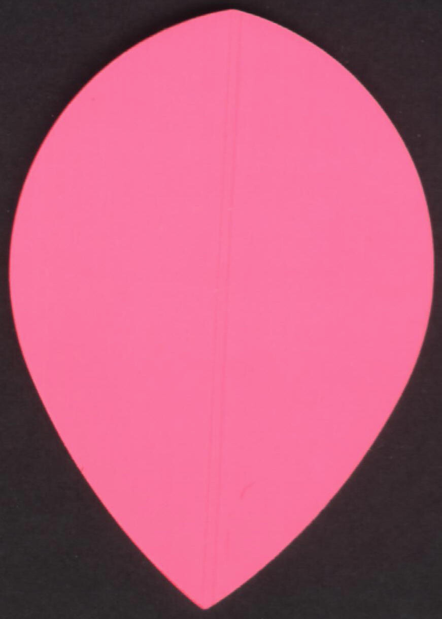 HOT PINK R4X Teardrop Dart Flights: 3 per set