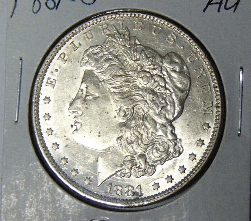 AU 1881-O Morgan Silver Dollar About Uncirculated Detail New Orleans Mint (61823