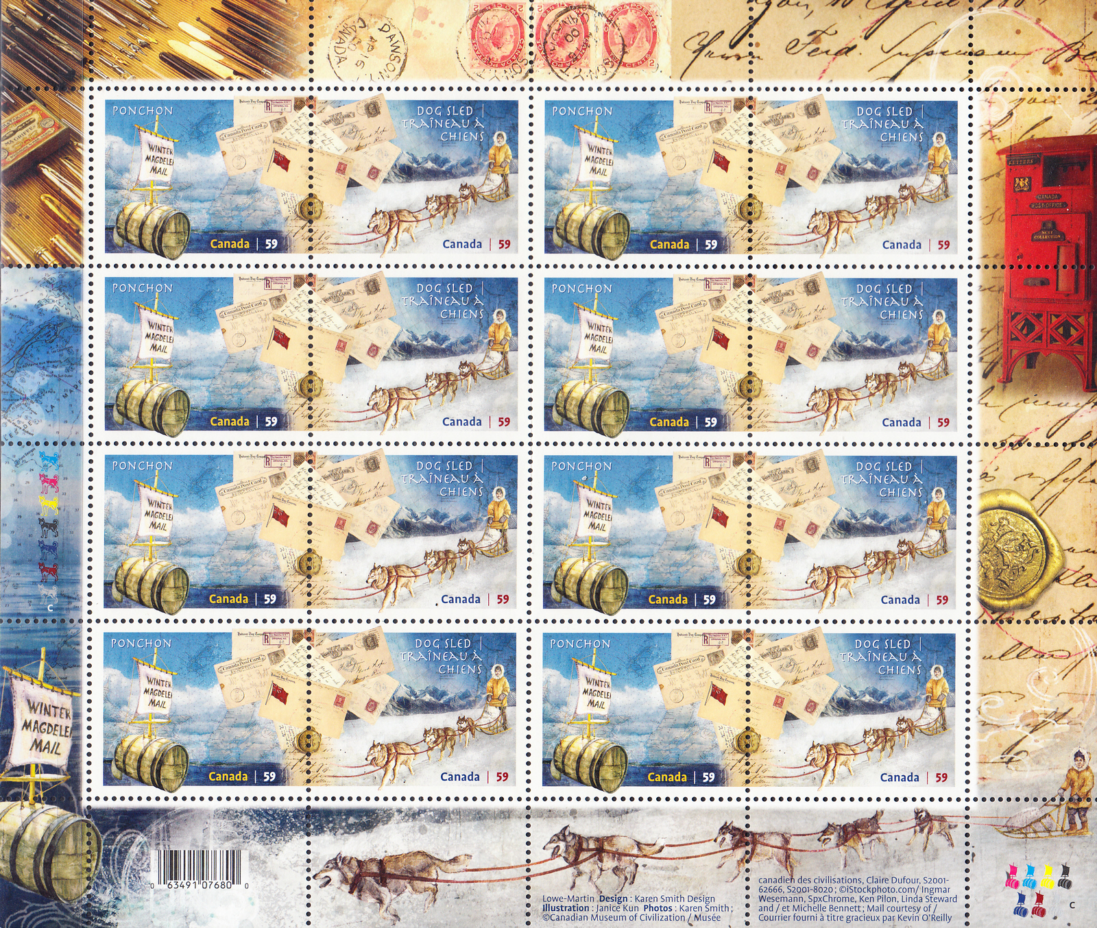 W CANADA 2468-2469 MS ARTIC MAIL