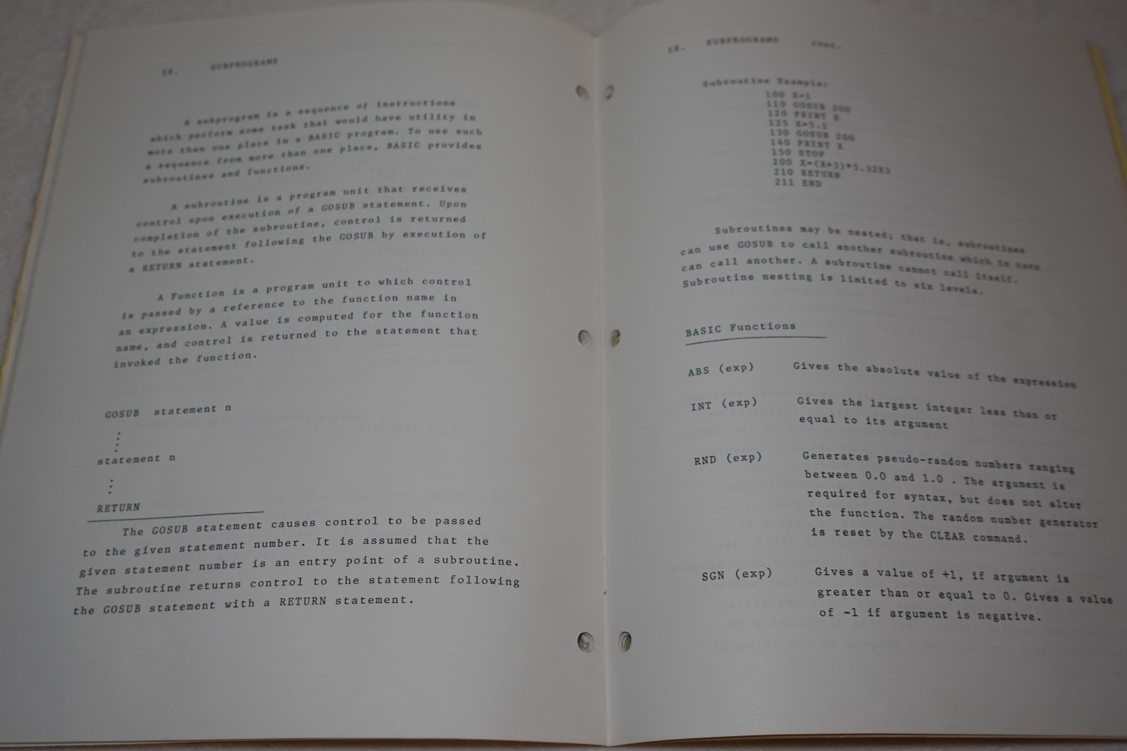 5K Basic Manual Software #2 Processor Technology 1976 Original Publication
