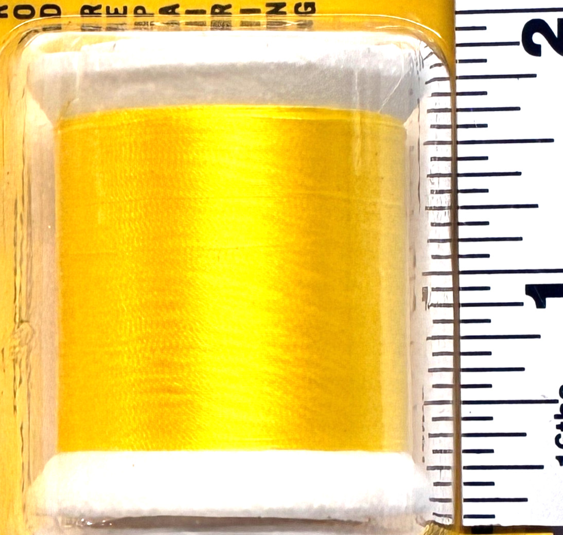 Gudebrod Nylon Thread SET OF THREE Type A Yellow 100-Yard Spool