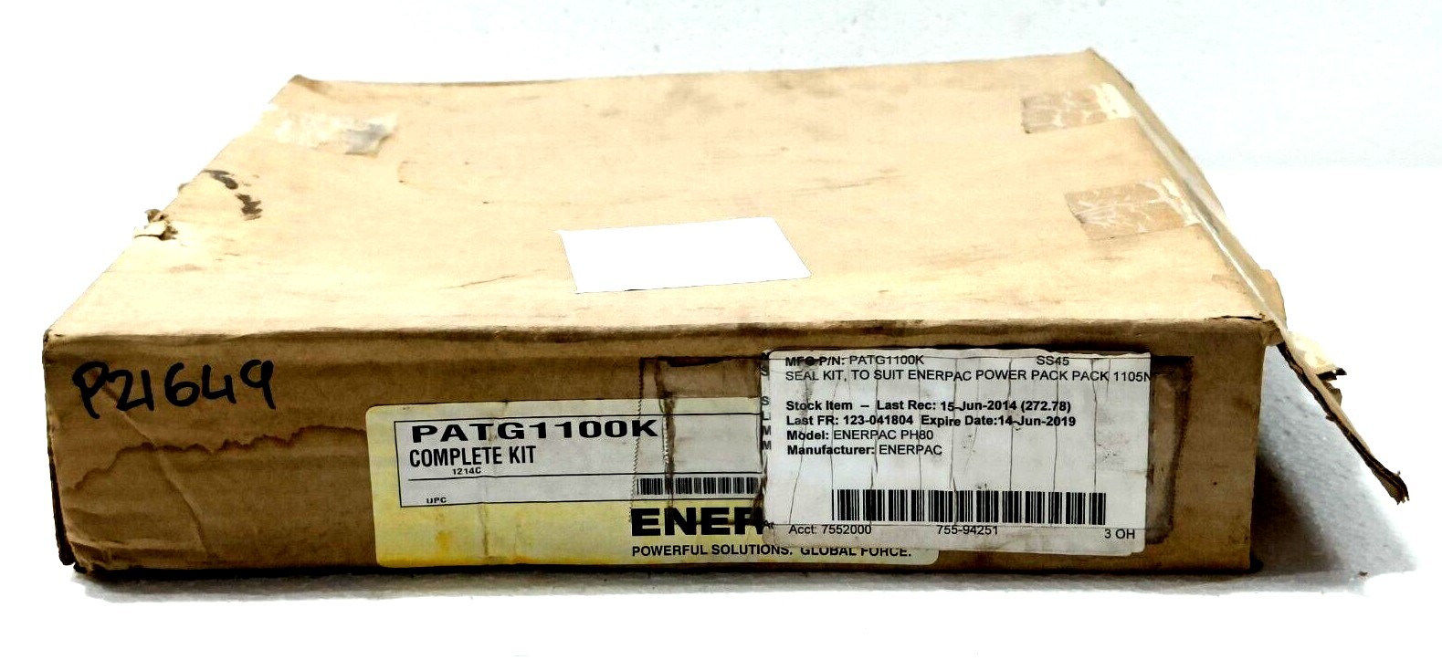 ENERPAC, PATG1100K, OEM Repair Kit, For PATG1105N & PATG1100N Turbo Pumps #NEW