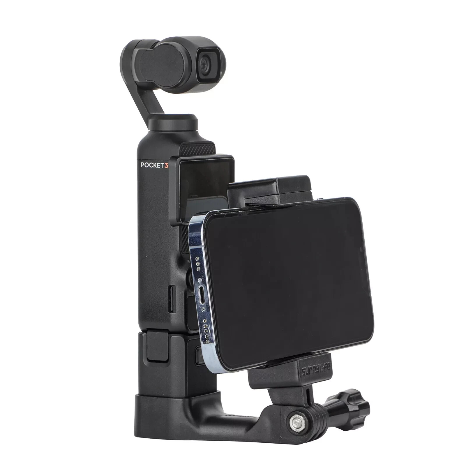Front Cell Phone Holder Adapter Clamp For DJI Osmo Pocket 3 Camera Accessories