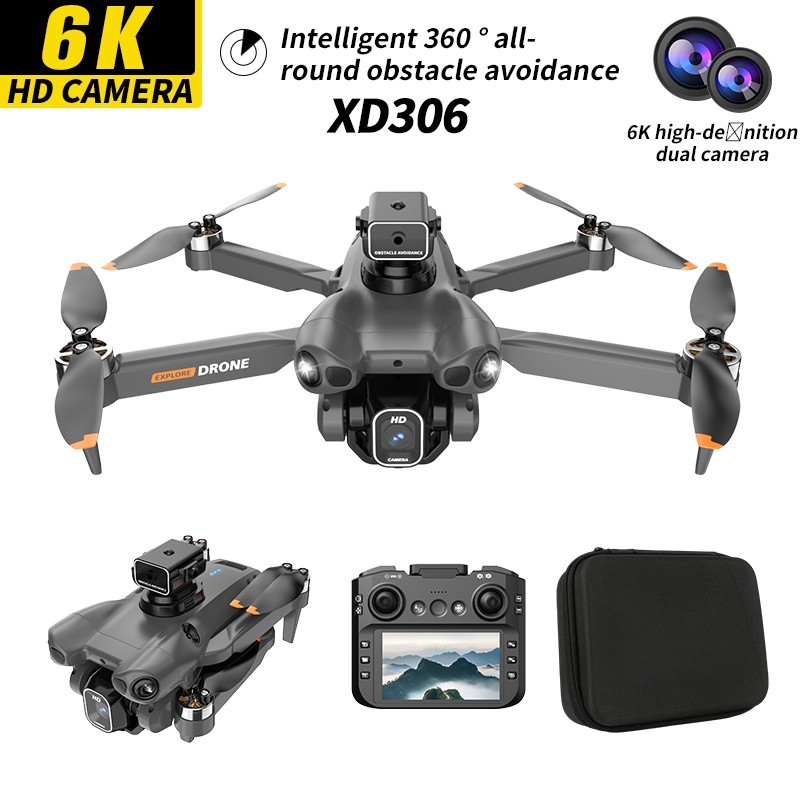 CS-25 Brushless Fold Drone, 360° Obstacle Avoidance RC Drone with Headless Mode