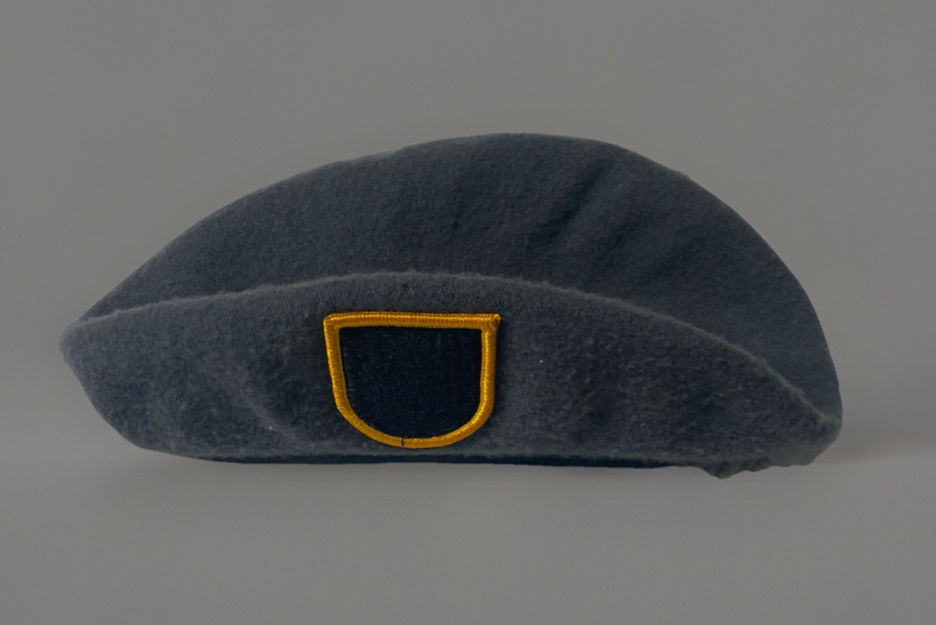 Military Beret Hat 100% Wool - Gray - Defense Logistics Agency Jenson Size 6 1/2