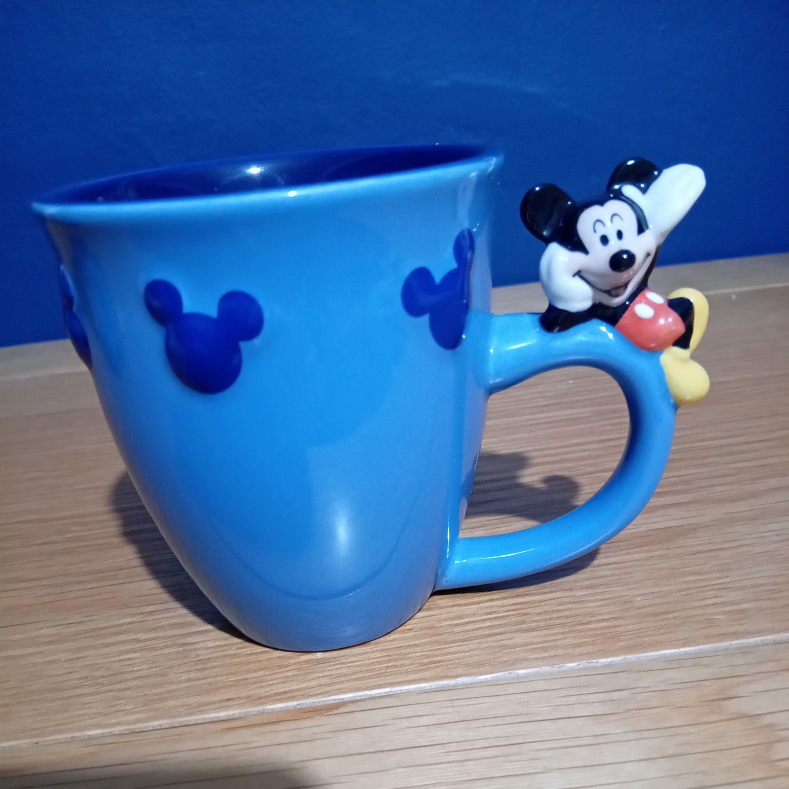 Authentic Walt Disney World  Mug - 3D Mickey Mouse Blue 10oz Cup