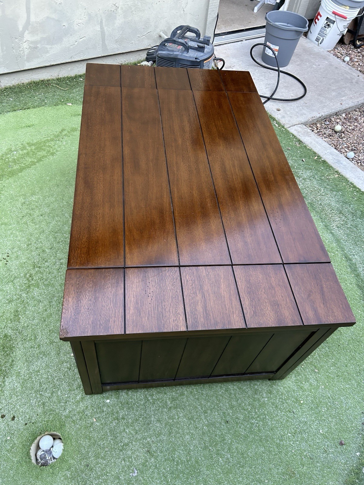 Beautiful wood Chest/table/desk