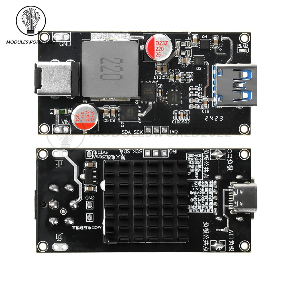 DC 6-30V 140W Multi Protocol Desktop Intelligent Fast Charging Module DIY Case