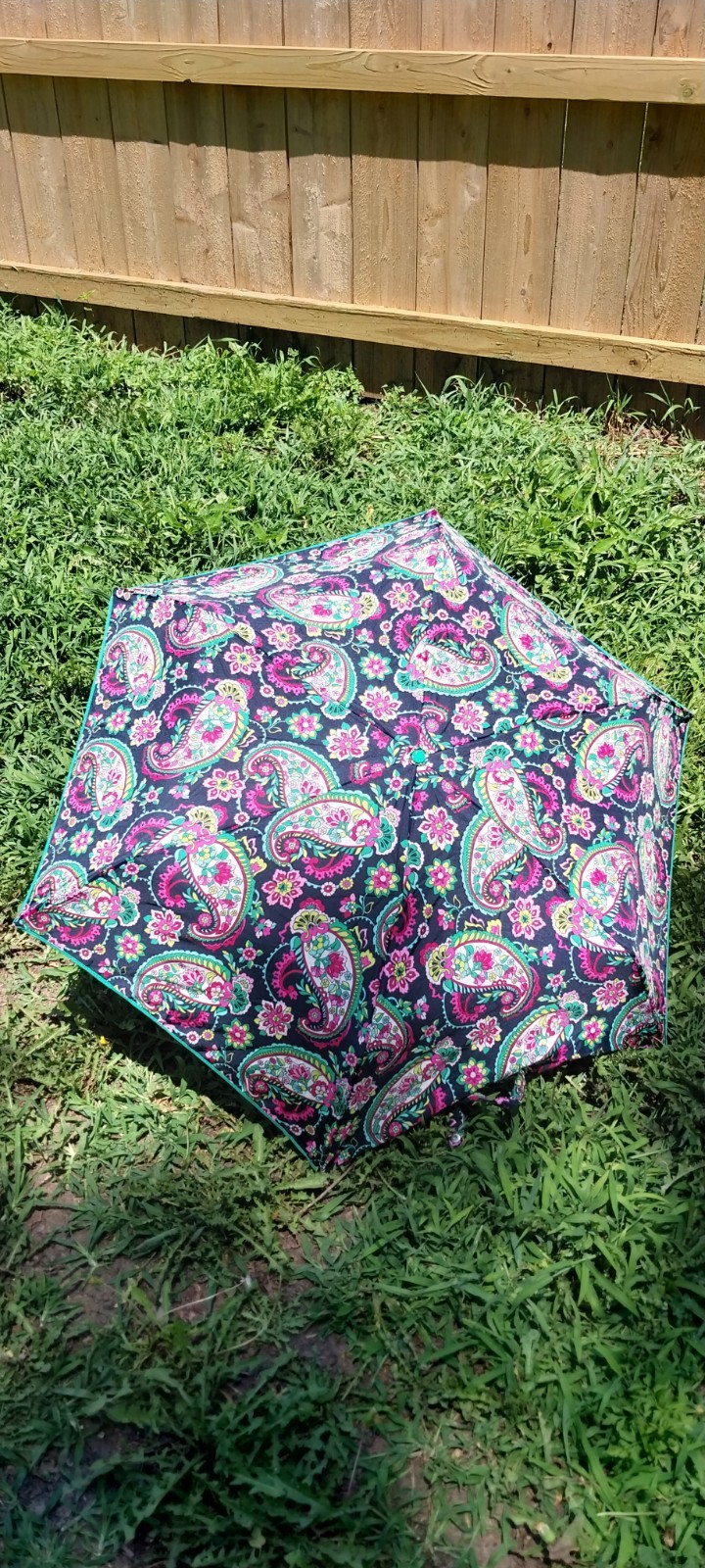 Vera Bradley Petal Paisley Umbrella Automatic Open