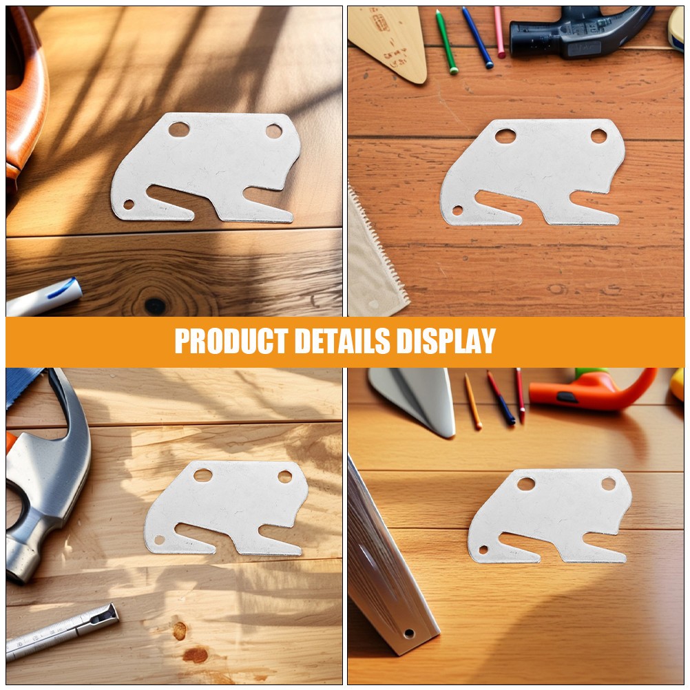 4Pcs Reliable Silver Bed Hardware Brackets for Universal Bed Frame Fixing