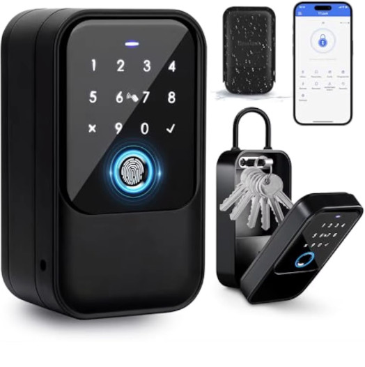 TTLock Smart Key Lock Box Bluetooth App Digital Key Safe Outdoor IP66