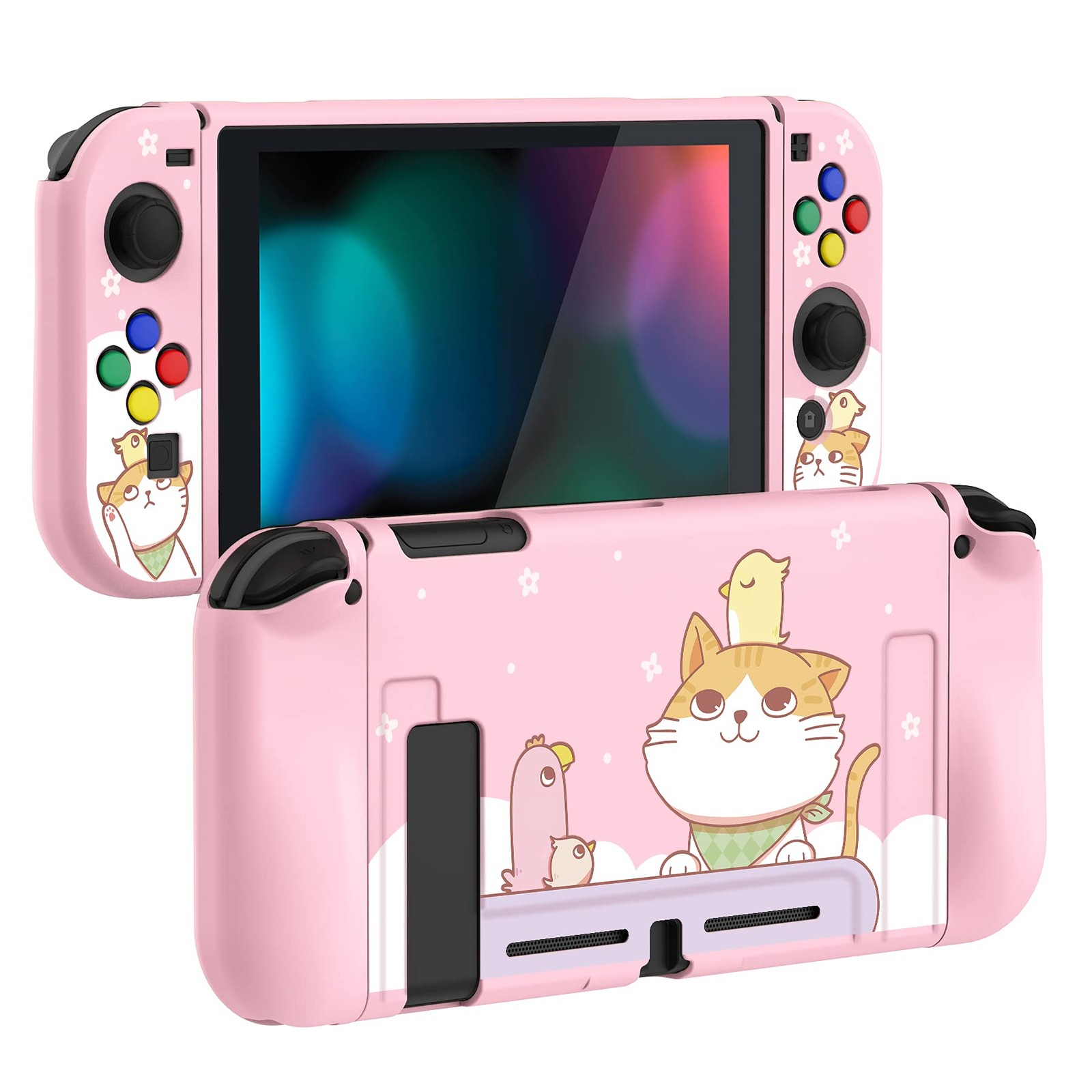 Playvital Kitten & Chicken Protective Case for Nintendo Switch
