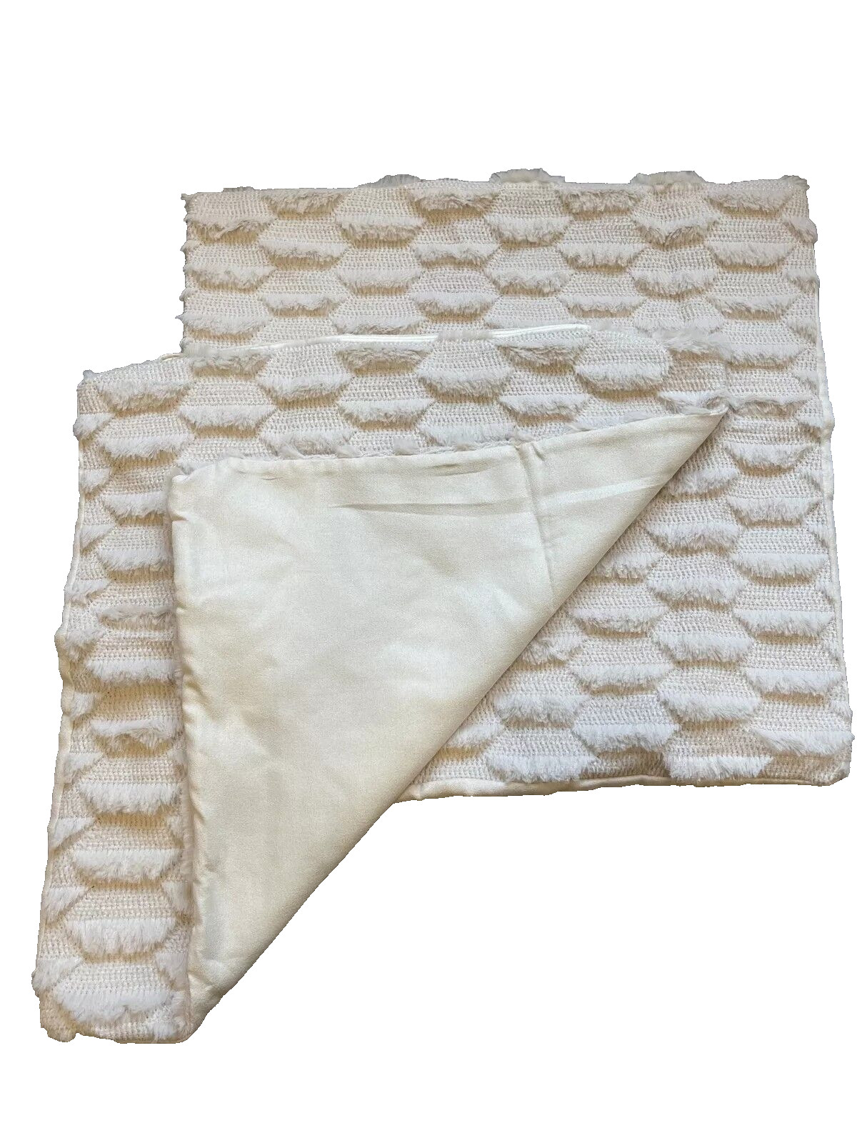 ^ Sublimation Beige Off White 16”x16” Throw Pillow-Case Zipper Set Of 2 Soft Fur