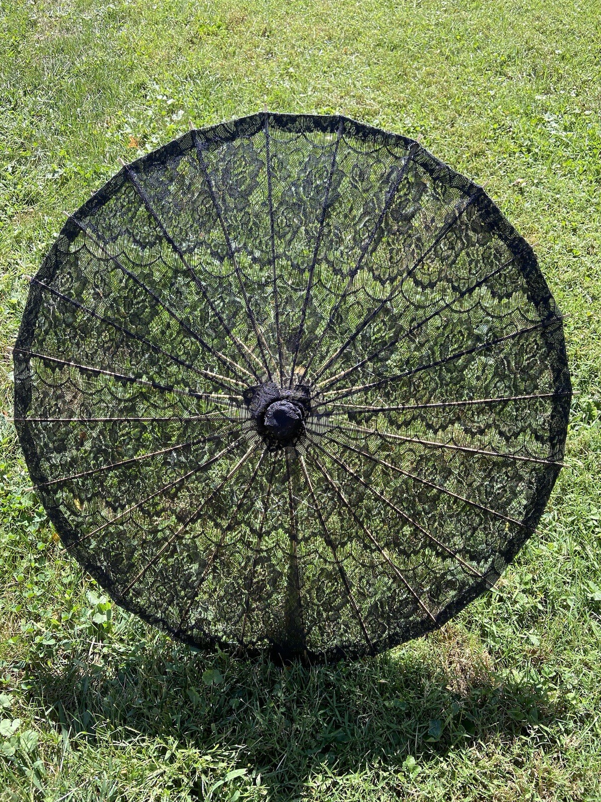 Black Lace Parasol, Black Lace Umbrella for Wedding