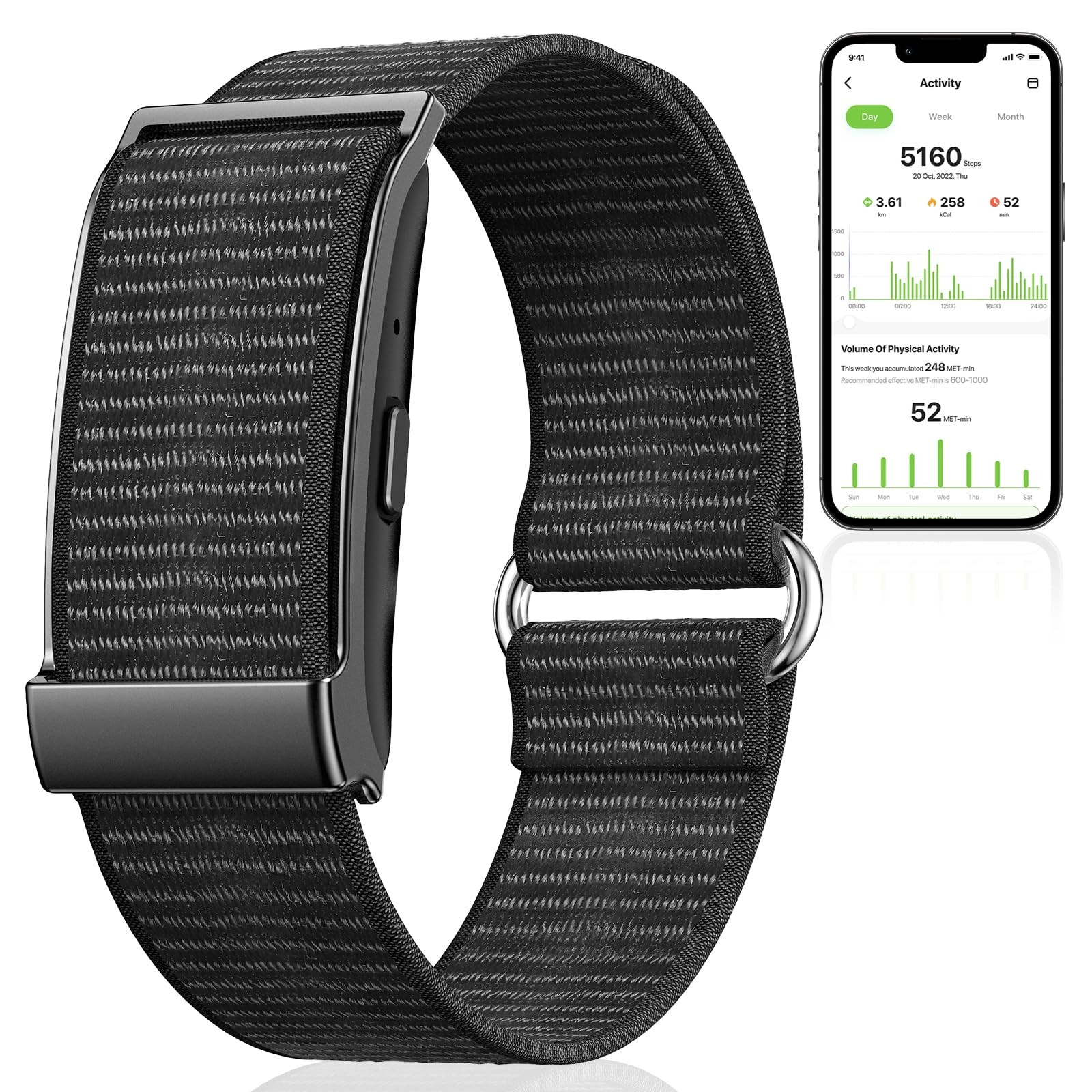 Smart Bracelet,Health and Fitness Tracker,24/7 Heart Monitor & Sleep Tracker