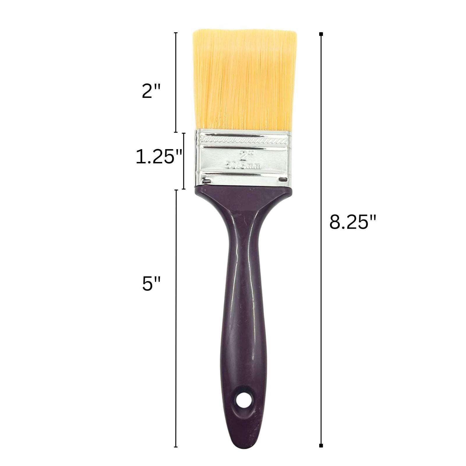 Plastic Handle Paint Brushes: Set of 3