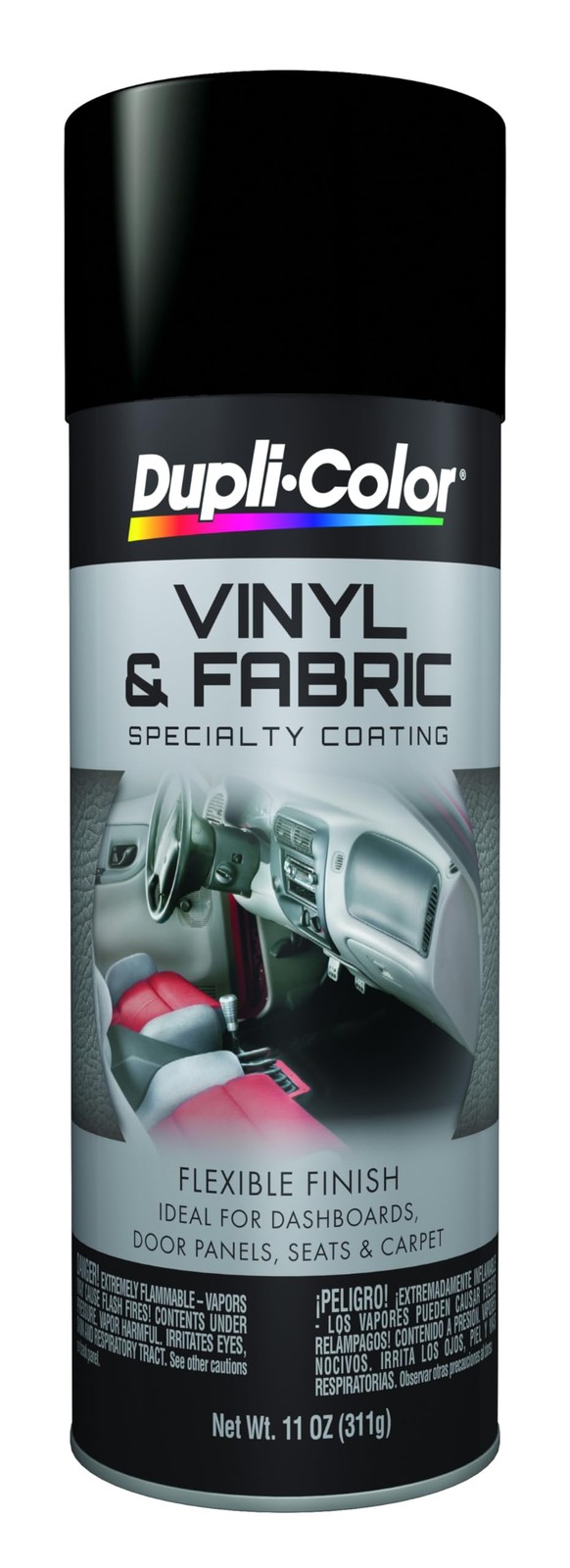 HVP106 Vinyl and Fabric Coating Spray Paint - Flat Black - 11 oz Aerosol Can