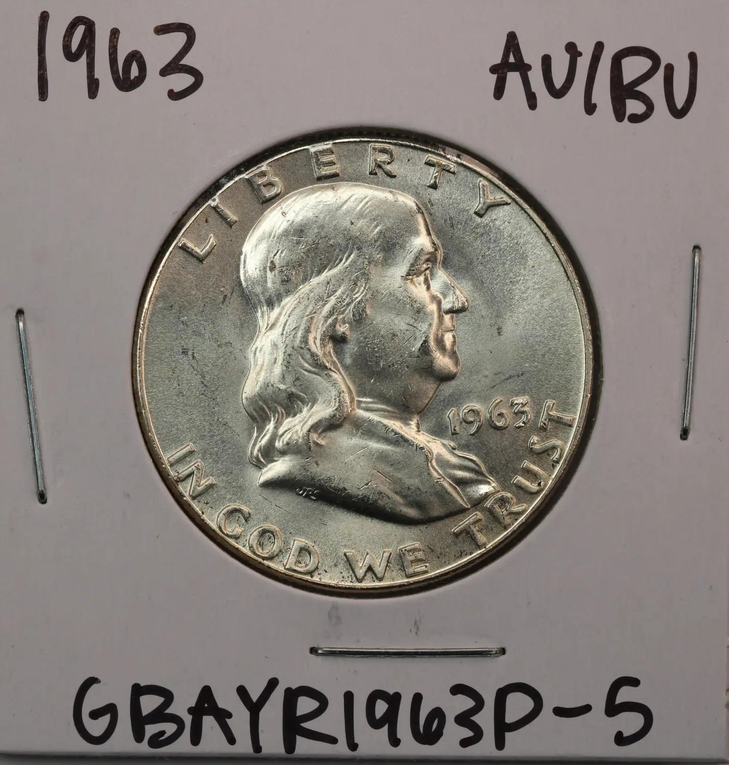 1963 Franklin Half Dollar AU/BU