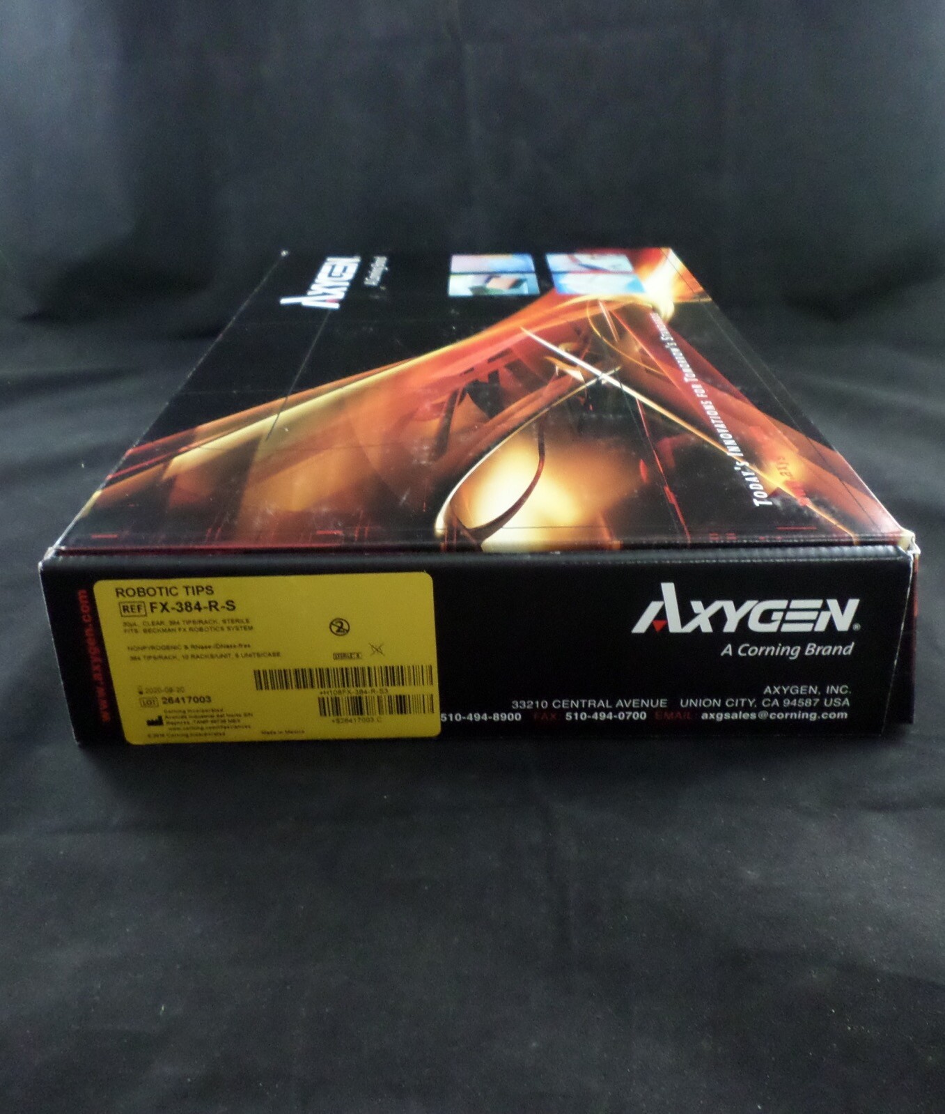 AXYGEN Plastic 30µL 384-Well Pipet Tips Extended Length Clear Sterile 3840/CS