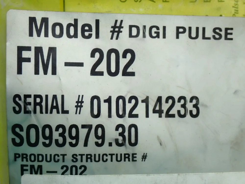 LMI FM-202 FLOW METER 10251700622