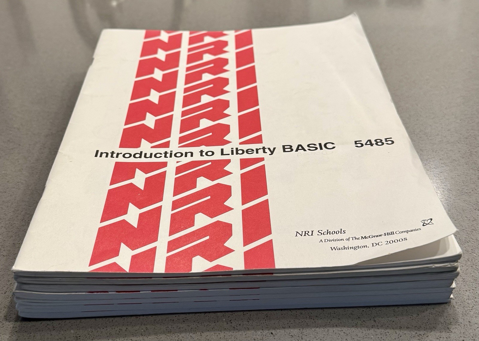 NRI Schools Liberty BASIC Text Book Set #5485-5491 Vintage Programming Lessons