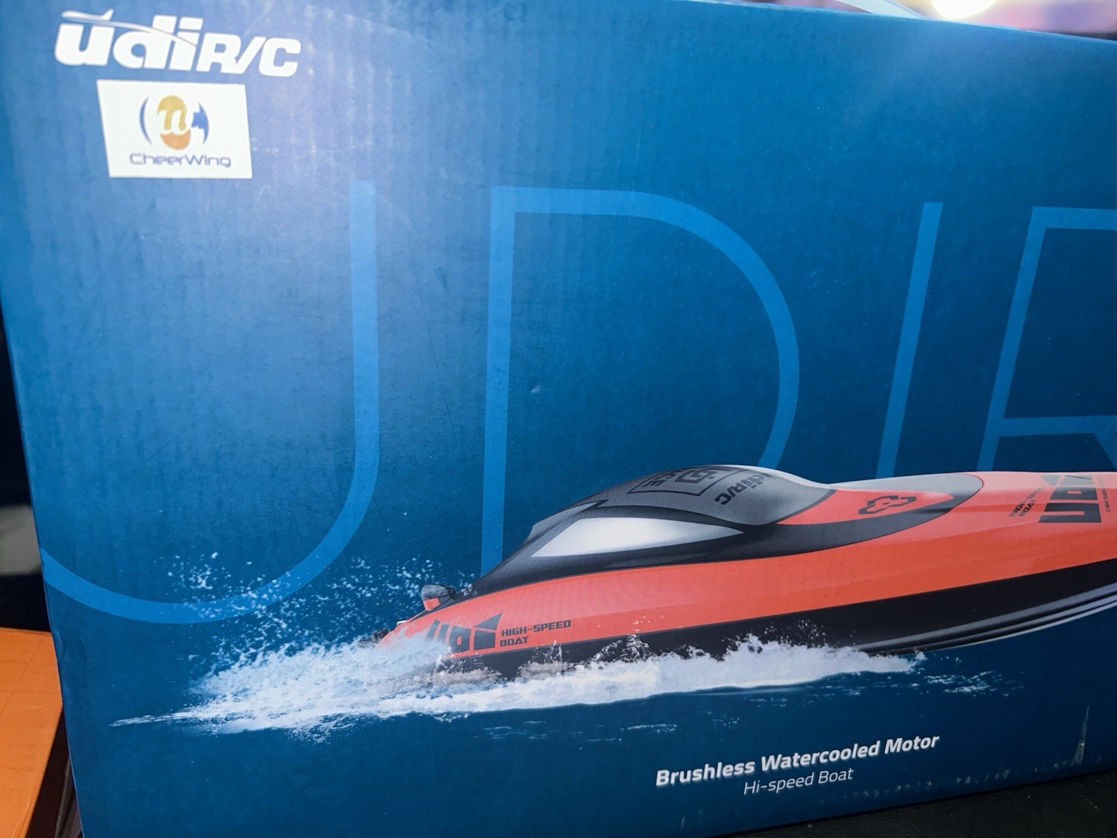 17" Brushless RC Boat for Adults Kids, 40 km/h Fast Remote Control Boat Red