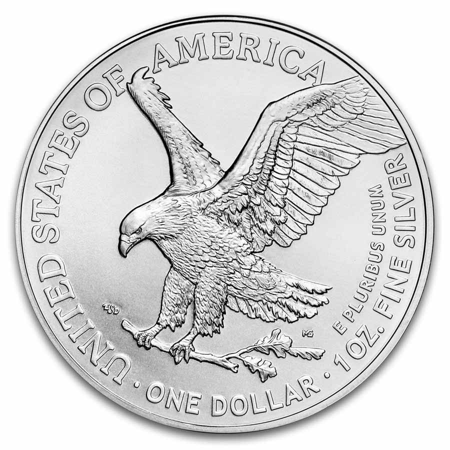 2025-(P) 1 oz American Silver Eagle Coin BU (Eagle Privy)